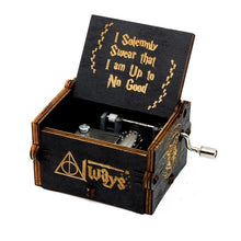 Load image into Gallery viewer, Antique Wooden Carved Bella Ciao Musical Box Hand Cranked Game of Thrones Music Box Birthday Christmas Gift Casket Decoration