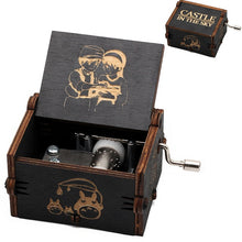 Load image into Gallery viewer, 2020 New Black Spirited Away Game Of Thrones Music Box The Legend Of Zelda Hand Cranked Wood Music Box Festival Souvenir Gift