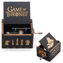 Load image into Gallery viewer, 2020 New Black Spirited Away Game Of Thrones Music Box The Legend Of Zelda Hand Cranked Wood Music Box Festival Souvenir Gift