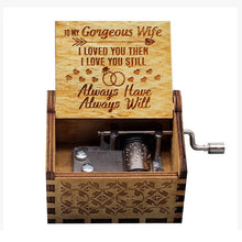 Load image into Gallery viewer, Wooden Hand-cranked Music Box Queen Bohemian Rhapsody Music Box Game Of Throne Present You are My Sunshine