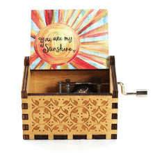 Load image into Gallery viewer, Wooden Hand-cranked Music Box Queen Bohemian Rhapsody Music Box Game Of Throne Present You are My Sunshine