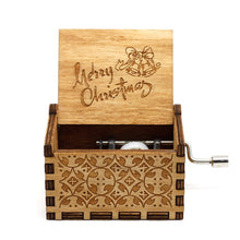 Load image into Gallery viewer, Hot Wooden Hand Crank Queen Music Box Bohemian Rhapsody Theme Game Of Throne Digimon Beauty Beast Christmas Gift