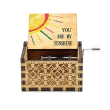 Load image into Gallery viewer, Hot Wooden Hand Crank Queen Music Box Bohemian Rhapsody Theme Game Of Throne Digimon Beauty Beast Christmas Gift