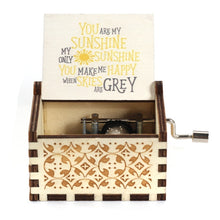 Load image into Gallery viewer, Hot Wooden Hand Crank Queen Music Box Bohemian Rhapsody Theme Game Of Throne Digimon Beauty Beast Christmas Gift