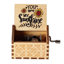 Load image into Gallery viewer, 2020 New Black Spirited Away Game Of Thrones Music Box The Legend Of Zelda Hand Cranked Wood Music Box Festival Souvenir Gift