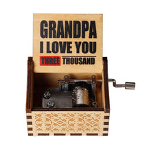 Load image into Gallery viewer, 2020 New Black Spirited Away Game Of Thrones Music Box The Legend Of Zelda Hand Cranked Wood Music Box Festival Souvenir Gift