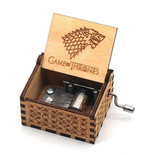 Load image into Gallery viewer, 2020 New Black Spirited Away Game Of Thrones Music Box The Legend Of Zelda Hand Cranked Wood Music Box Festival Souvenir Gift
