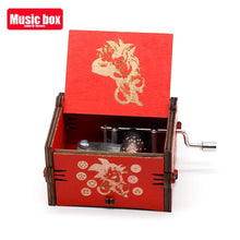 Load image into Gallery viewer, Antique Wooden Carved Bella Ciao Musical Box Hand Cranked Game of Thrones Music Box Birthday Christmas Gift Casket Decoration