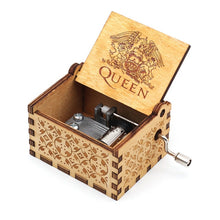 Load image into Gallery viewer, Wooden Hand-cranked Music Box Queen Bohemian Rhapsody Music Box Game Of Throne Present You are My Sunshine
