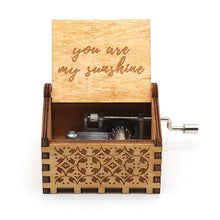 Load image into Gallery viewer, Wooden Hand-cranked Music Box Queen Bohemian Rhapsody Music Box Game Of Throne Present You are My Sunshine
