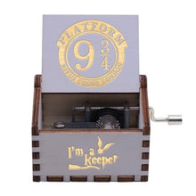 Load image into Gallery viewer, Antique Wooden Carved Bella Ciao Musical Box Hand Cranked Game of Thrones Music Box Birthday Christmas Gift Casket Decoration
