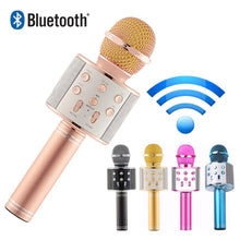Load image into Gallery viewer, High Sound Quality Bluetooth Wireless Microphone Karaoke MIC - KTV Music Player Singing Recorder Handheld Microphone Mic 1800Mah
