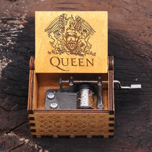 Load image into Gallery viewer, Hot Wooden Hand Crank Queen Music Box Bohemian Rhapsody Theme Game Of Throne Digimon Beauty Beast Christmas Gift
