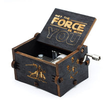 Load image into Gallery viewer, Hot Wooden Hand Crank Queen Music Box Bohemian Rhapsody Theme Game Of Throne Digimon Beauty Beast Christmas Gift
