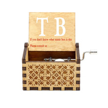 Load image into Gallery viewer, Hot Wooden Hand Crank Queen Music Box Bohemian Rhapsody Theme Game Of Throne Digimon Beauty Beast Christmas Gift
