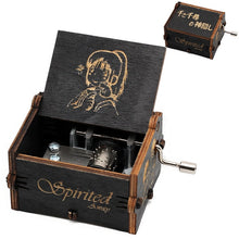 Load image into Gallery viewer, 2020 New Black Spirited Away Game Of Thrones Music Box The Legend Of Zelda Hand Cranked Wood Music Box Festival Souvenir Gift
