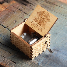 Load image into Gallery viewer, 2020 New Wooden Hand Crank Queen Music Box Game Of Thrones Dragon Ball TO MY Goigeous Wife Theme Music Box Christmas Gift
