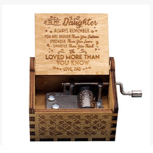 Load image into Gallery viewer, Wooden Hand-cranked Music Box Queen Bohemian Rhapsody Music Box Game Of Throne Present You are My Sunshine
