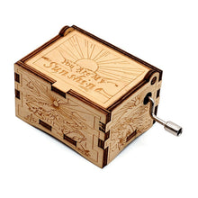 Load image into Gallery viewer, Hot Wooden Hand Crank Queen Music Box Bohemian Rhapsody Theme Game Of Throne Digimon Beauty Beast Christmas Gift
