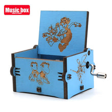 Load image into Gallery viewer, Antique Wooden Carved Bella Ciao Musical Box Hand Cranked Game of Thrones Music Box Birthday Christmas Gift Casket Decoration
