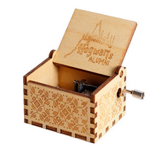 Load image into Gallery viewer, Antique Wooden Carved Bella Ciao Musical Box Hand Cranked Game of Thrones Music Box Birthday Christmas Gift Casket Decoration
