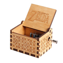 Load image into Gallery viewer, Antique Wooden Carved Bella Ciao Musical Box Hand Cranked Game of Thrones Music Box Birthday Christmas Gift Casket Decoration
